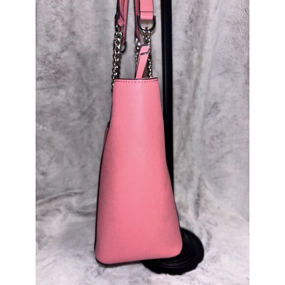 Calvin Klein Hayden Satchel Handbag Pink NWT - Picture 3 of 10